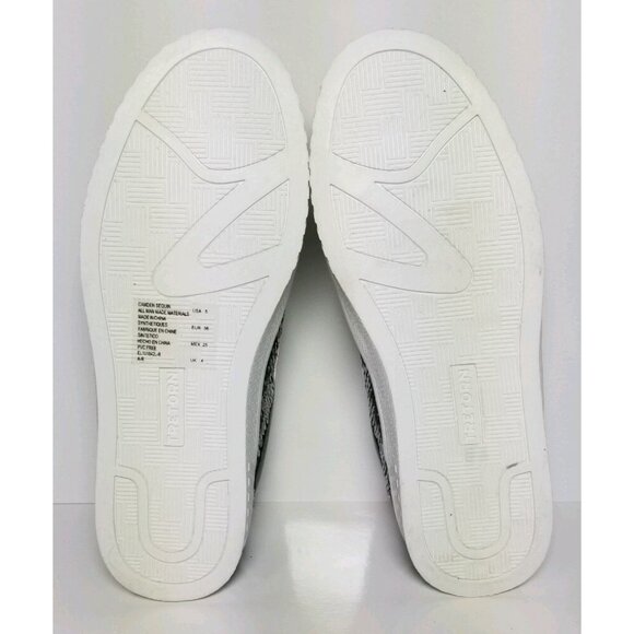 TRETORN CAMDEN SEQUIN CHILD SIZE 13 & 5   WHITE / GRAPHITE NEW / BOX - Picture 10 of 12